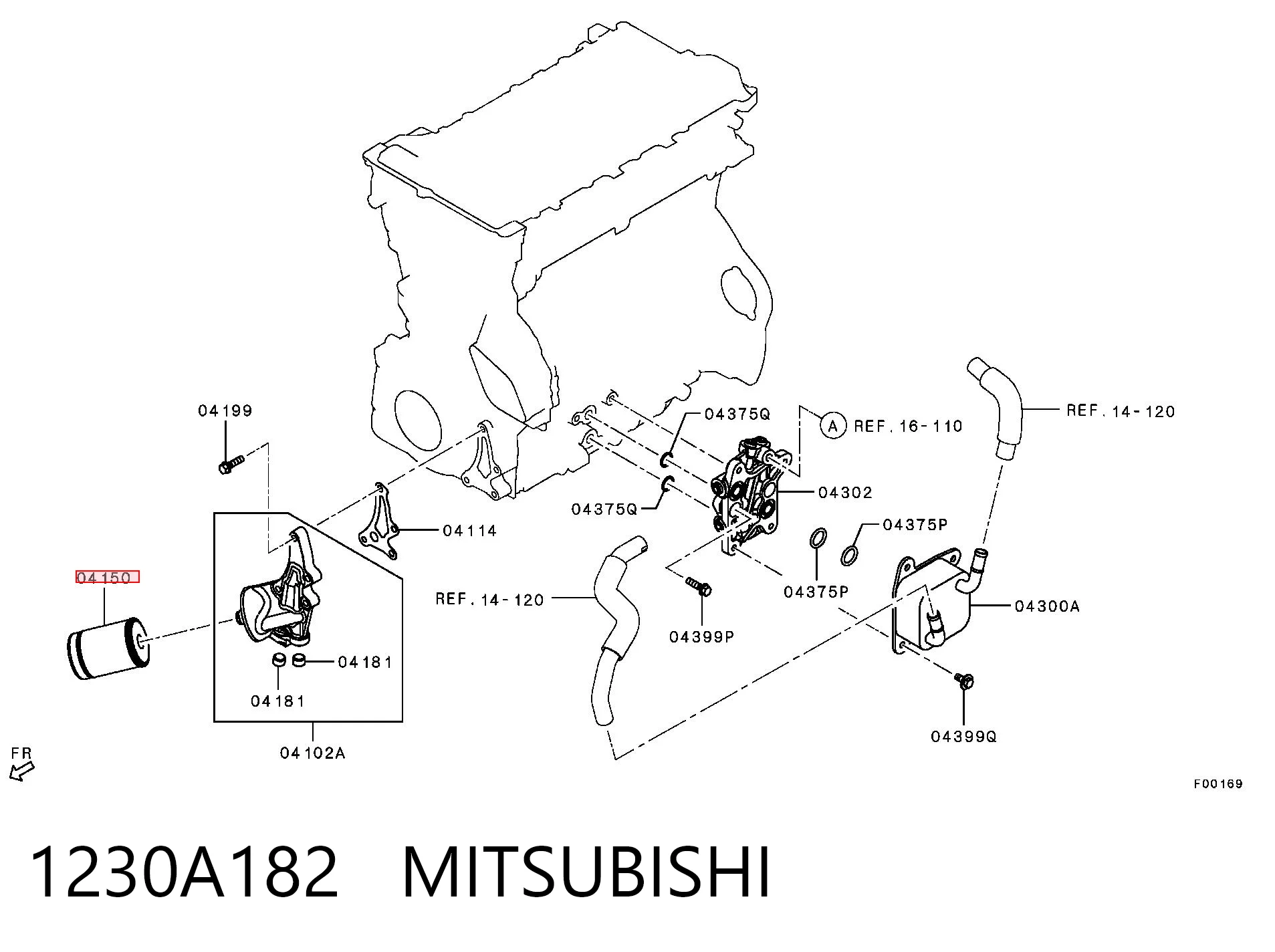 AY100MA001 Nissan/Infiniti Filtr oleju