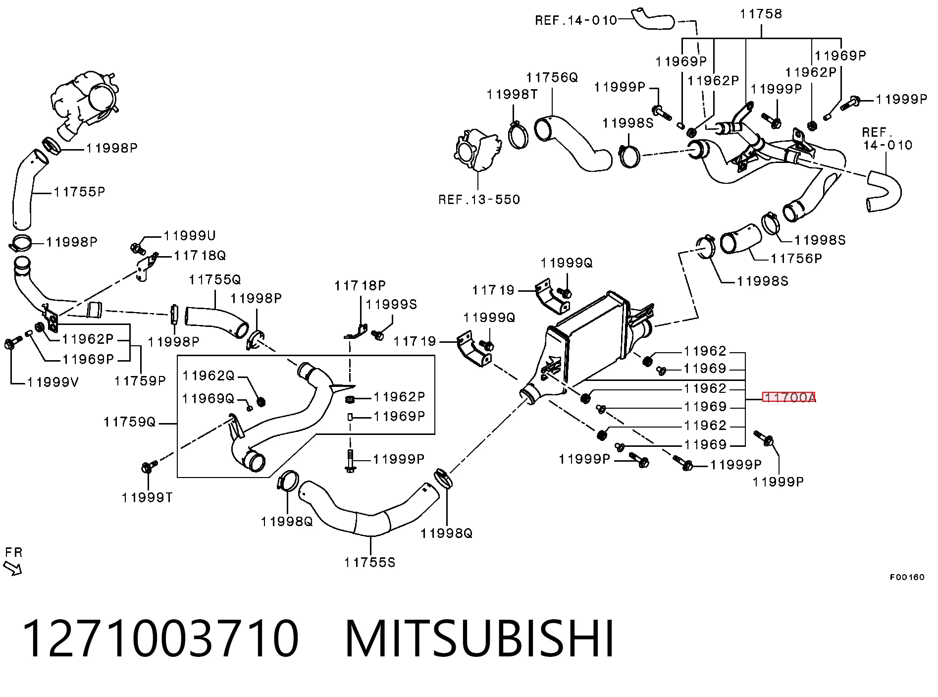 Chłodnica intercoolera Mitsubishi ASX SUV (GA) (2010 - 2026) cena, od 173,88 USD