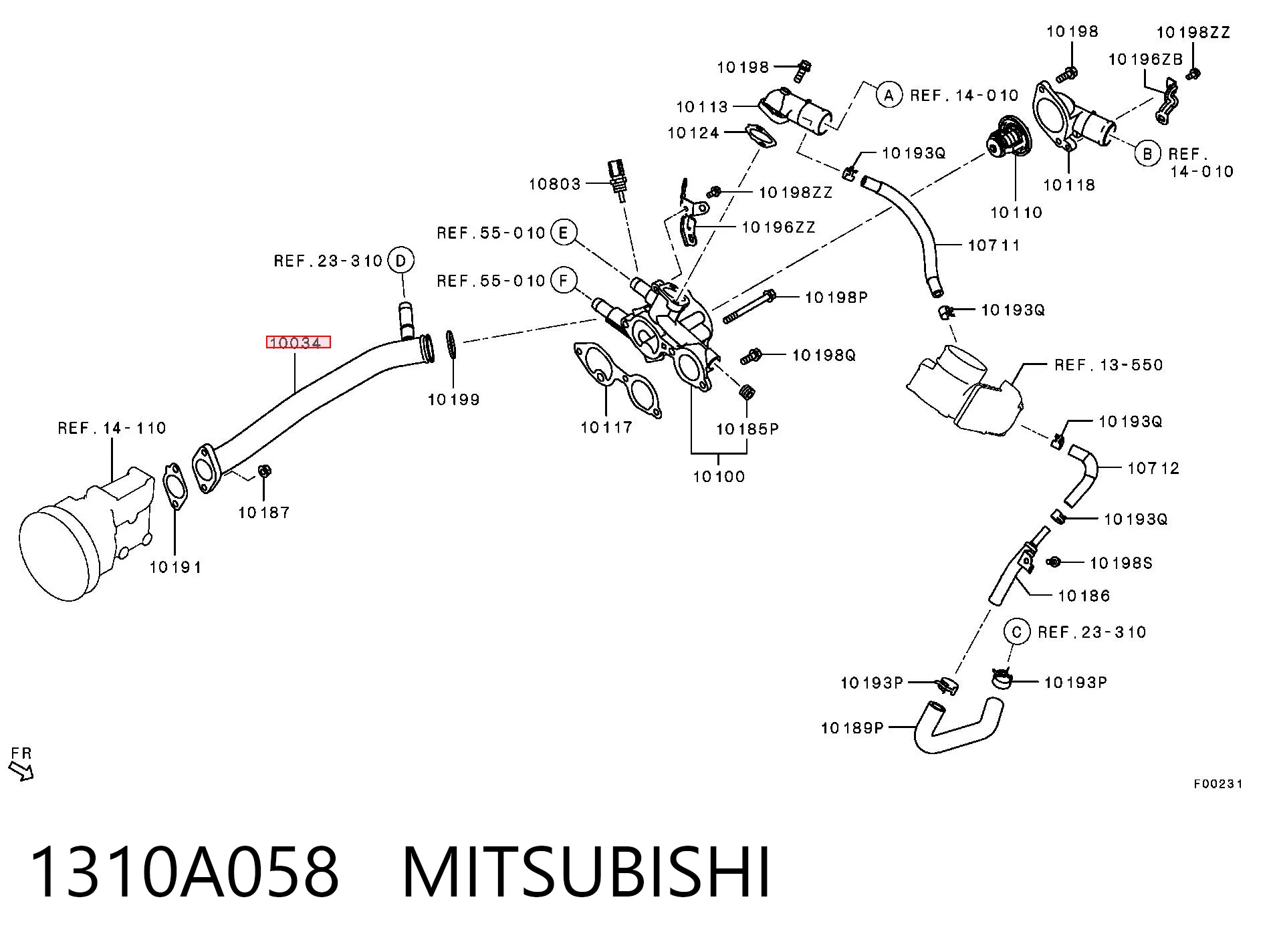 1310A058 Mitsubishi