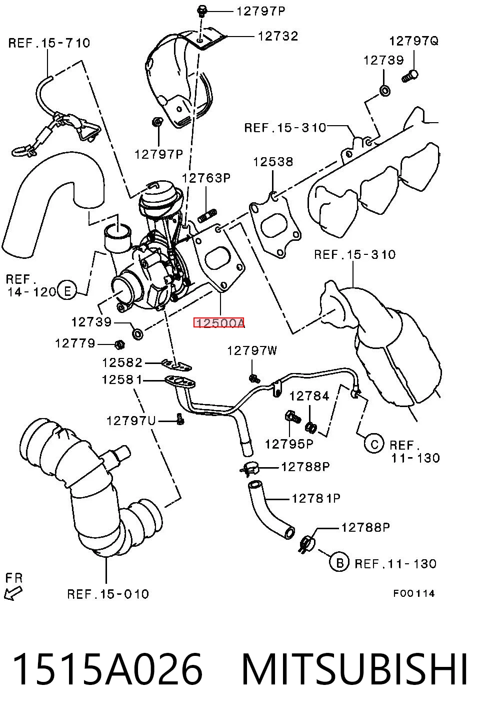 1515A026 Mitsubishi Turbina