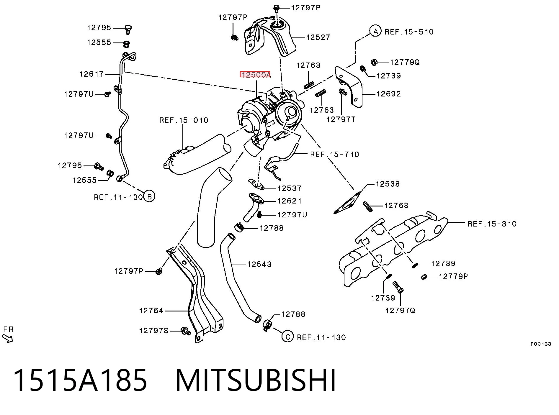 1515A185 Mitsubishi Turbina