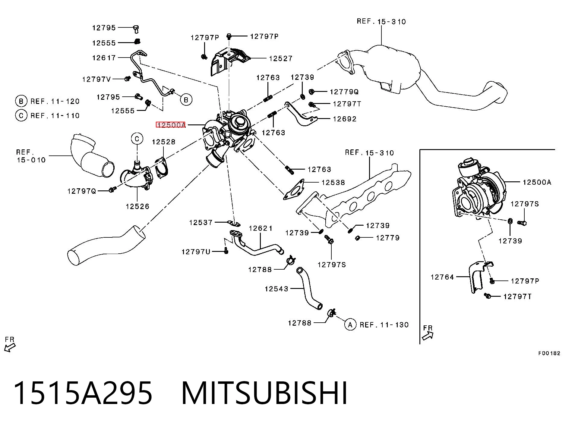 1515A295 Mitsubishi Turbina