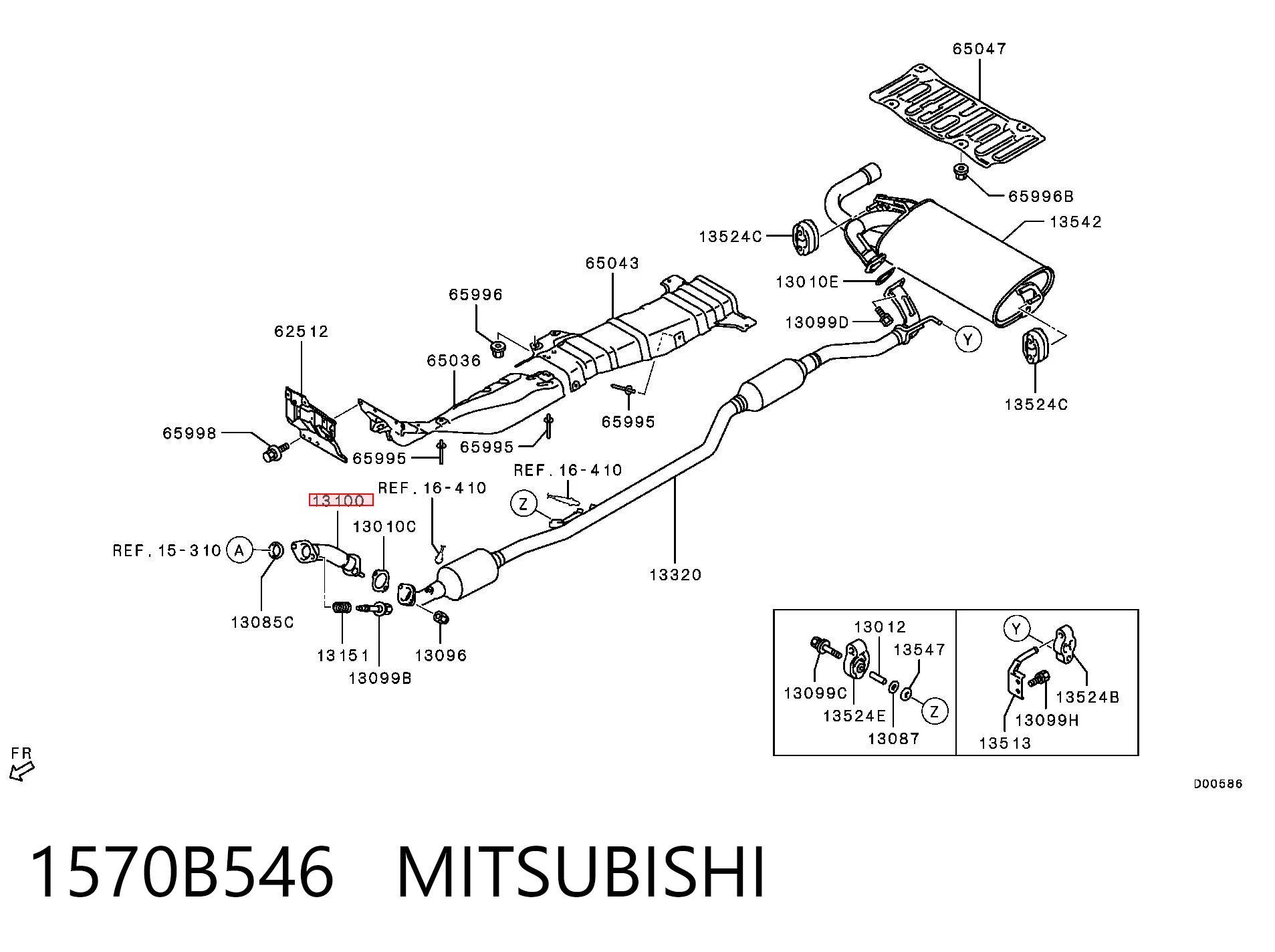 Konwerter-katalizator do Mitsubishi ASX  GA