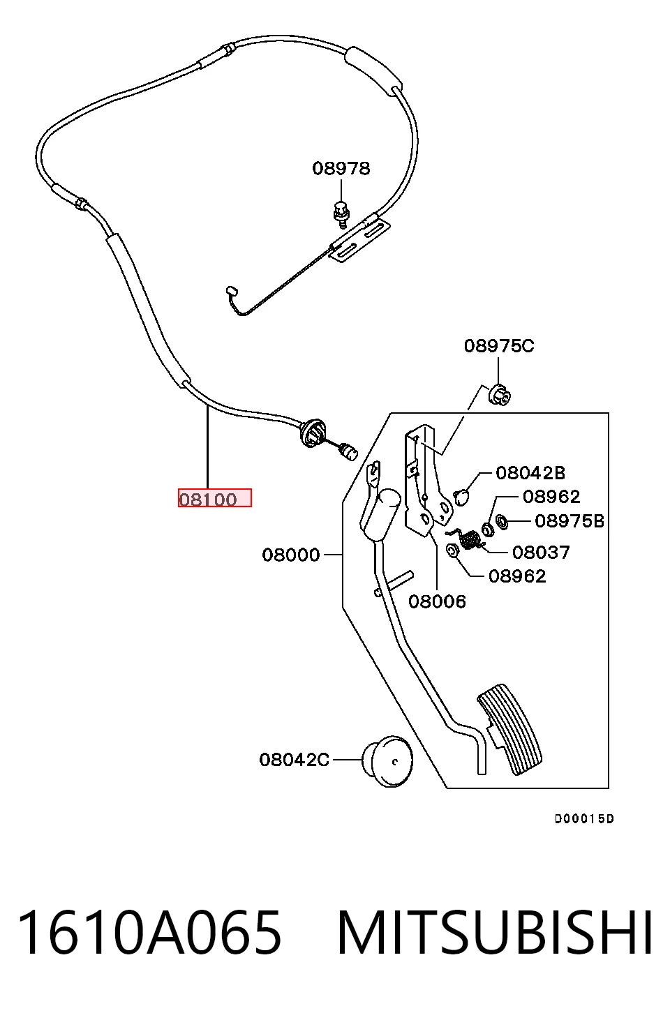 Linka gazu do Mitsubishi Lancer CSA