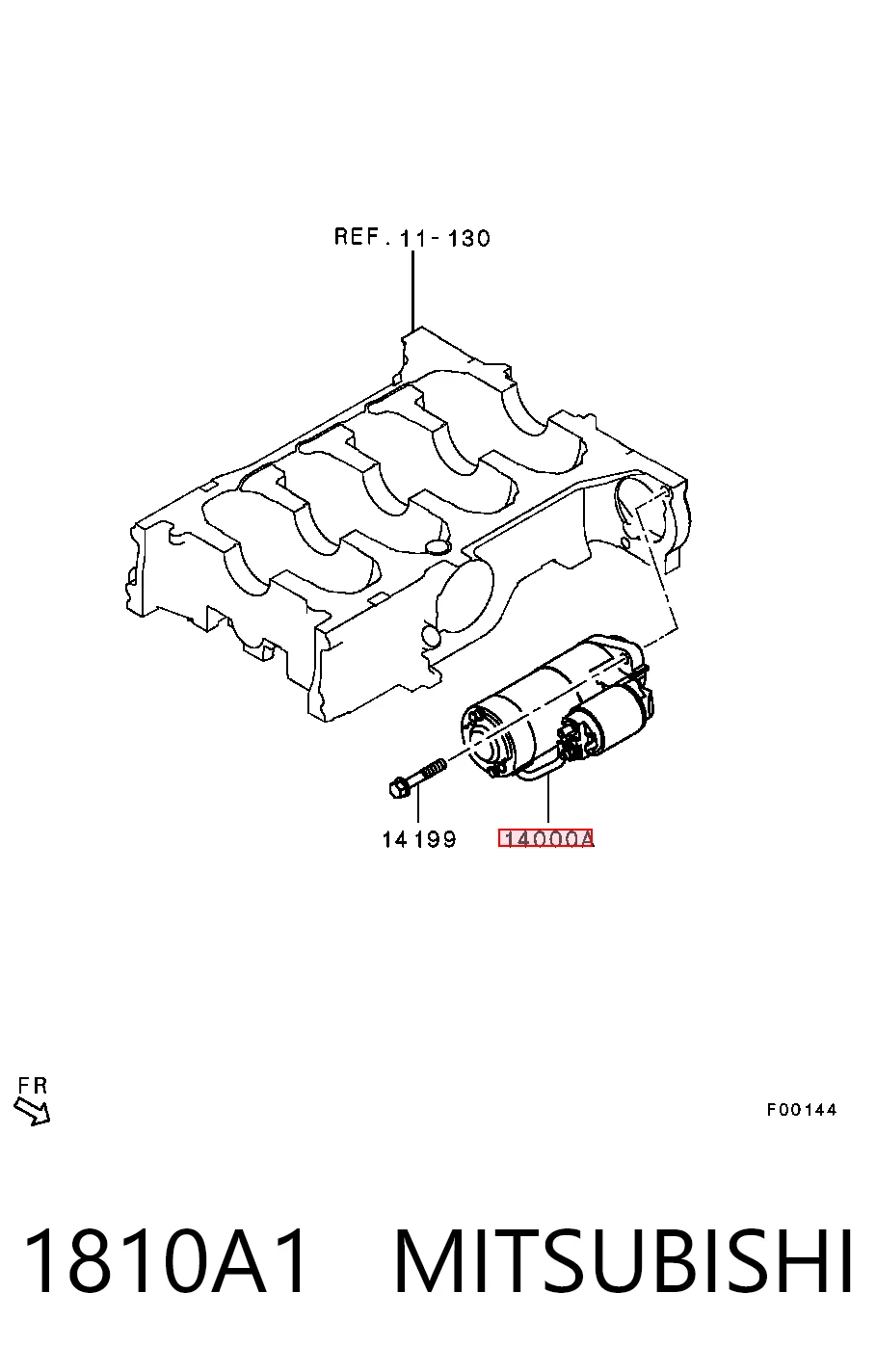 1810A1 Mitsubishi Rozrusznik