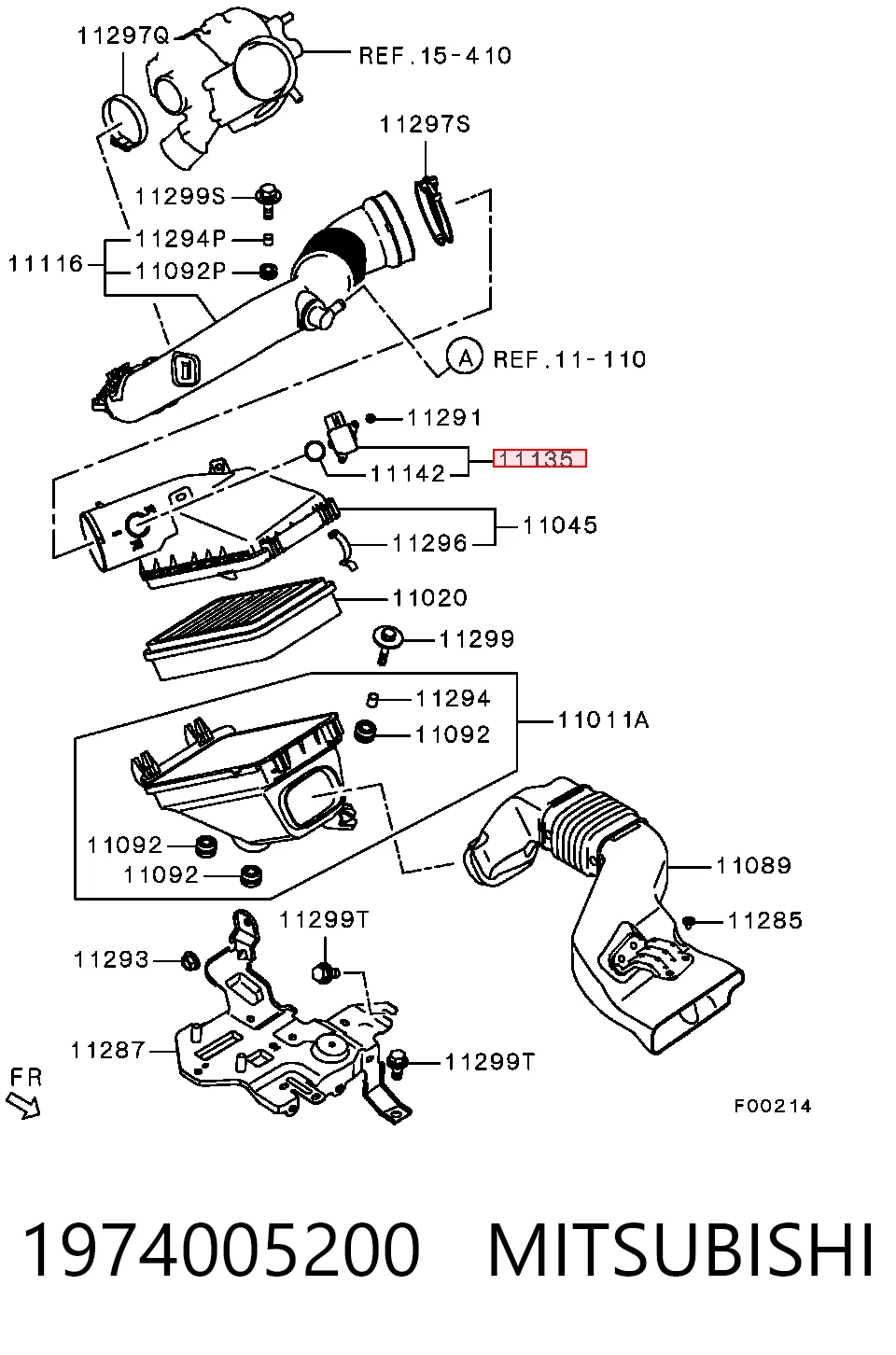 Czujnik przepływu powietrza, przepływomierz powietrza M.A.F. do Toyota Camry VII V50