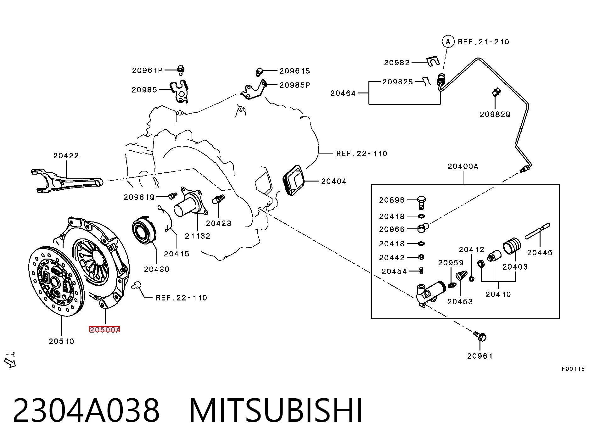 2304A038 Mitsubishi