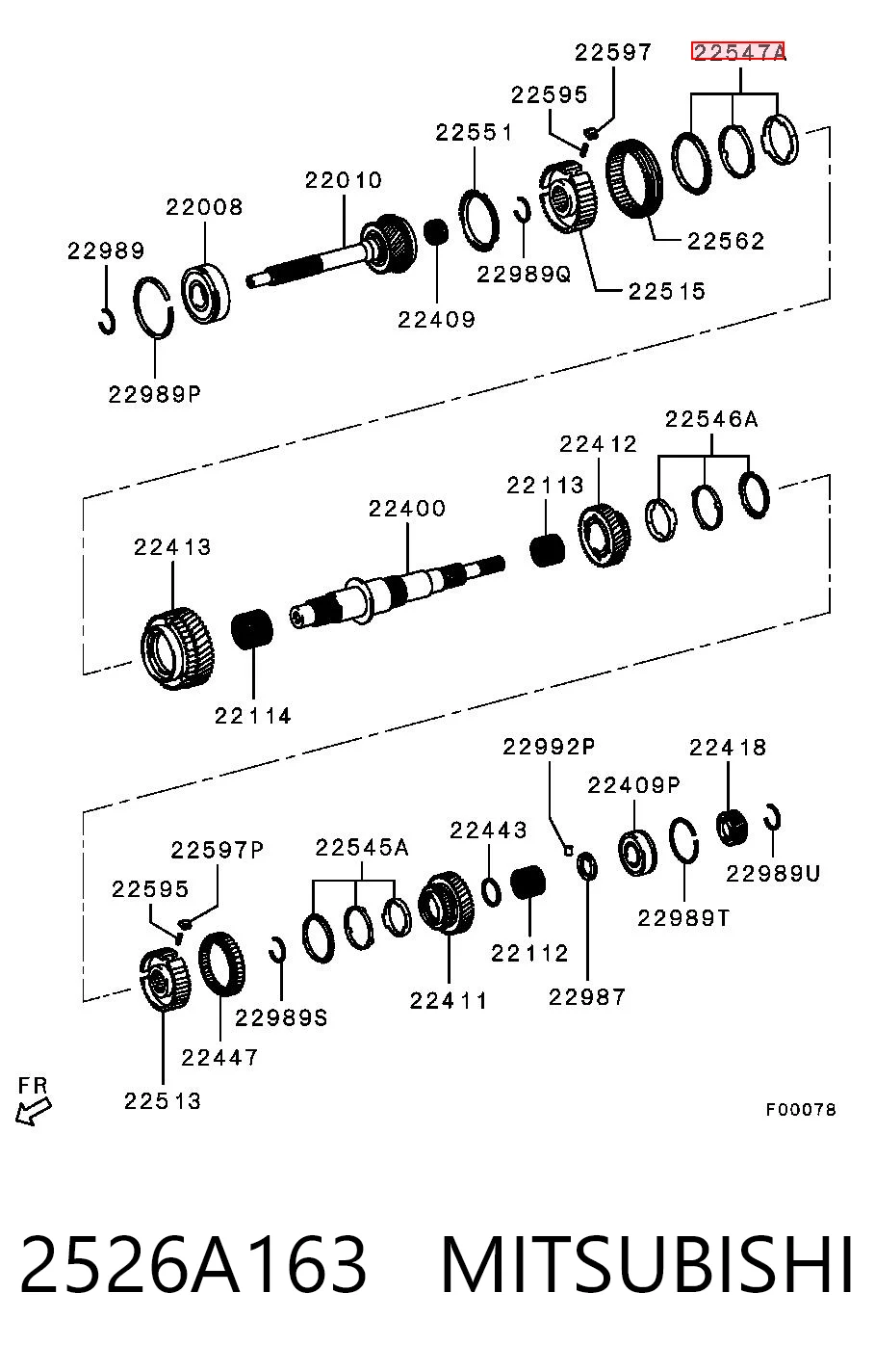 2526A163 Mitsubishi