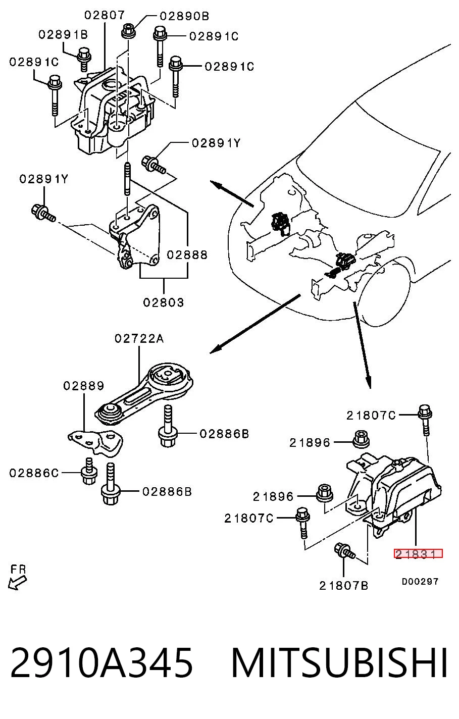 2910A345 Mitsubishi