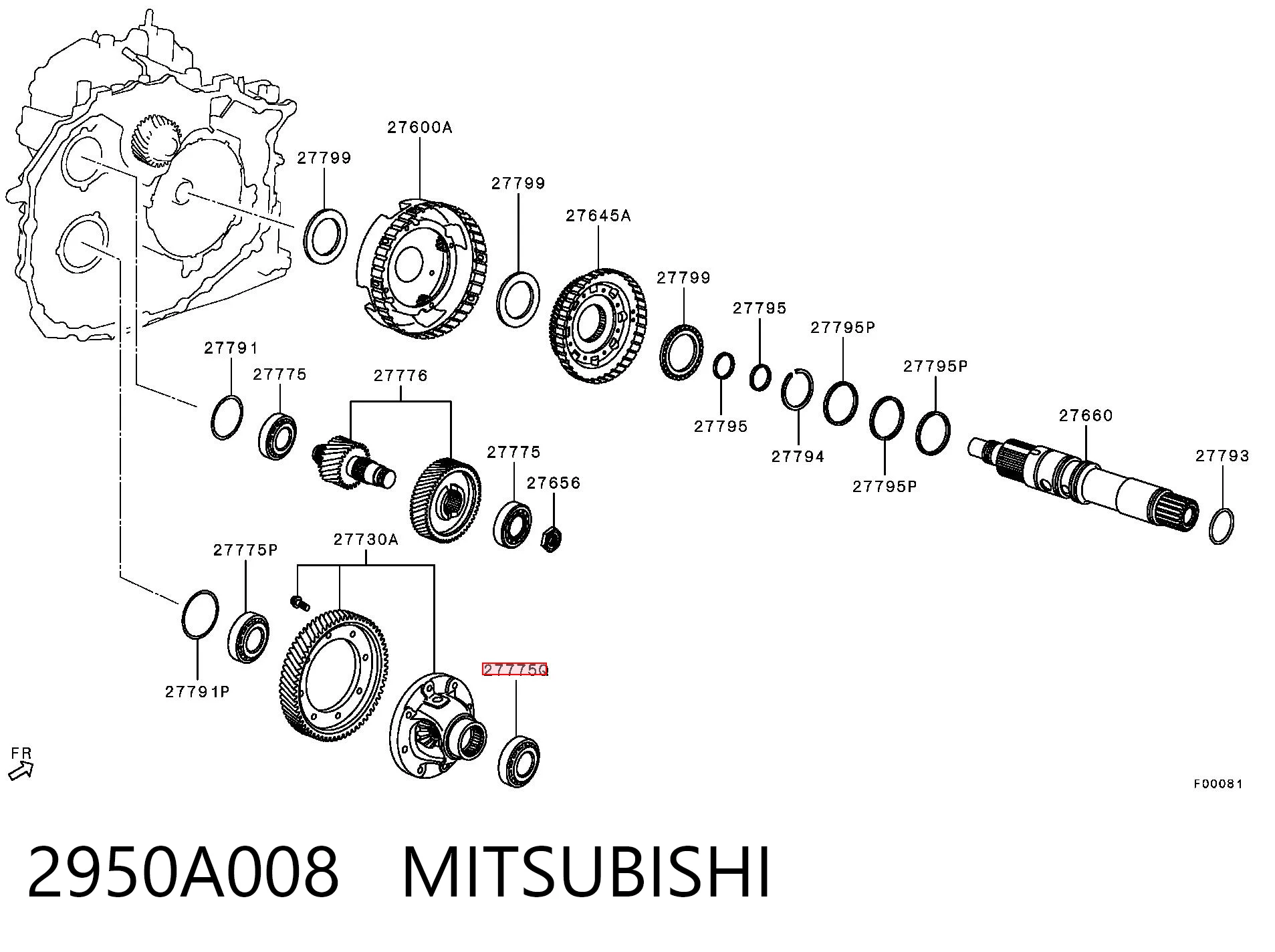 Kupić Łożysko skrzyni biegów Mitsubishi Lancer CY_A, CZ_A w dobrej cenie