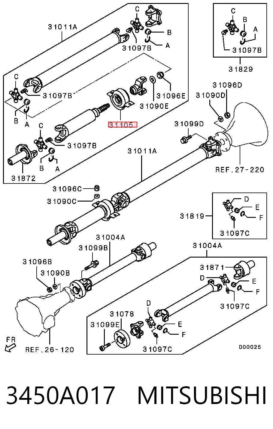 3450A017 Mitsubishi