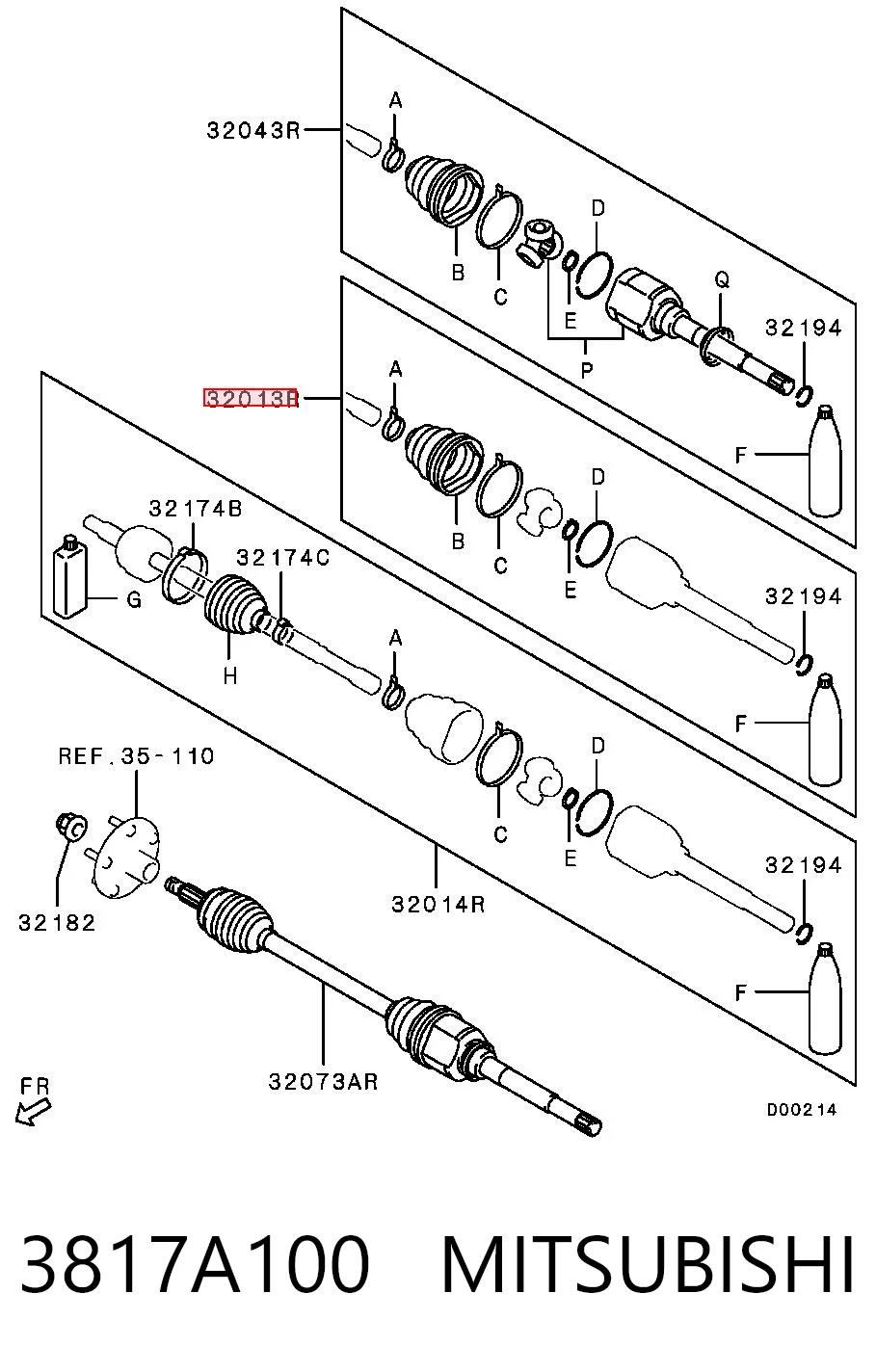 3817A100 Mitsubishi