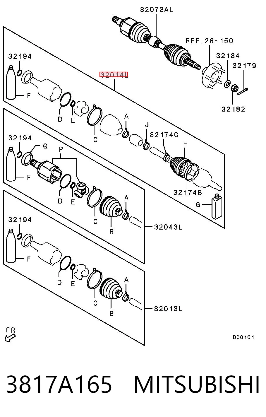 3817A165 Mitsubishi