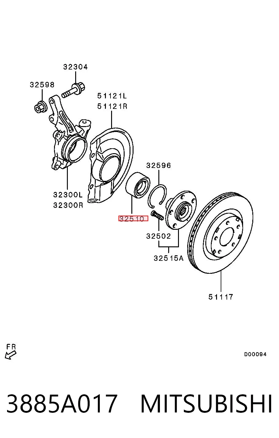 3885A017 Mitsubishi
