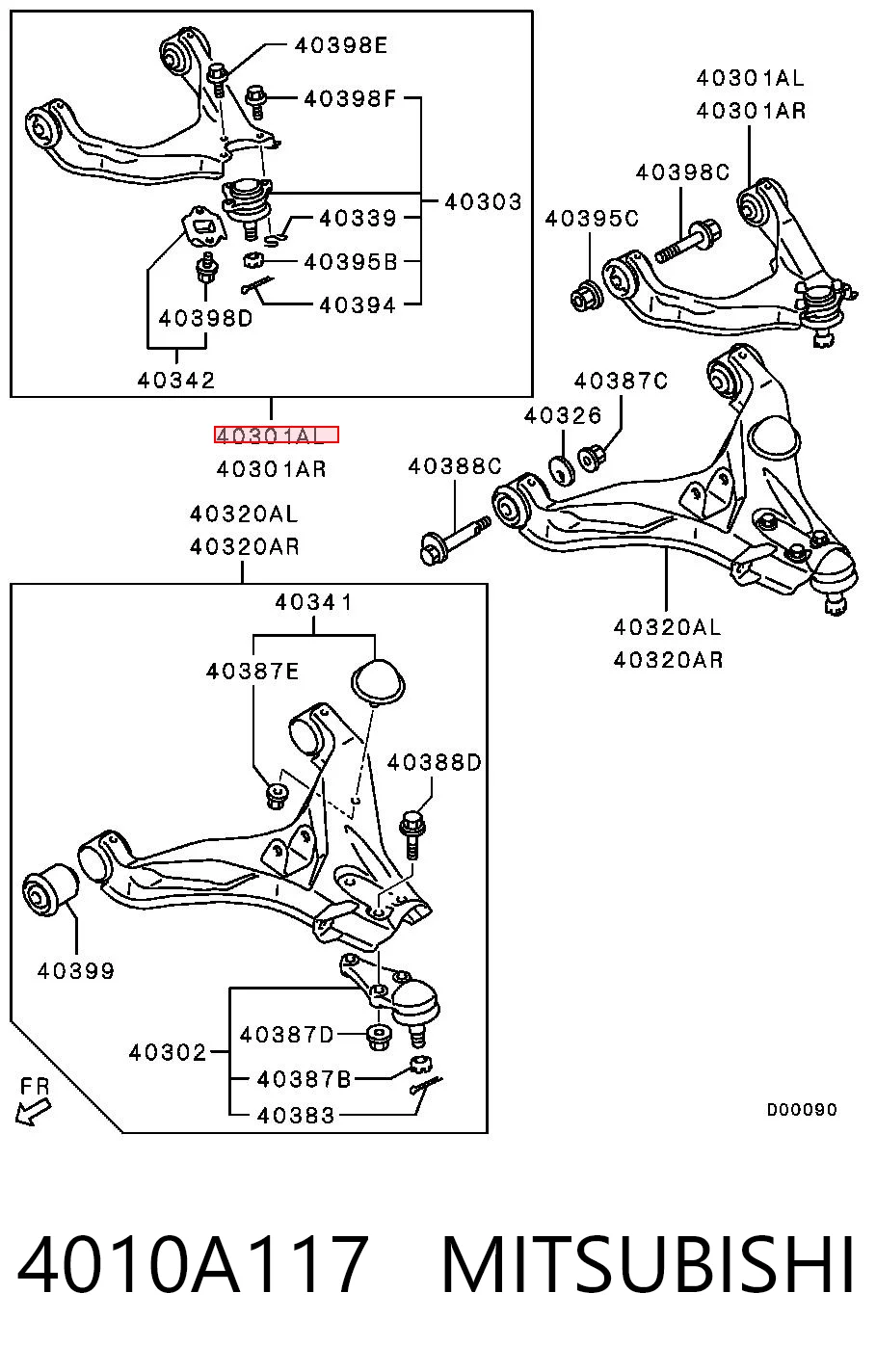 4010A117 Mitsubishi
