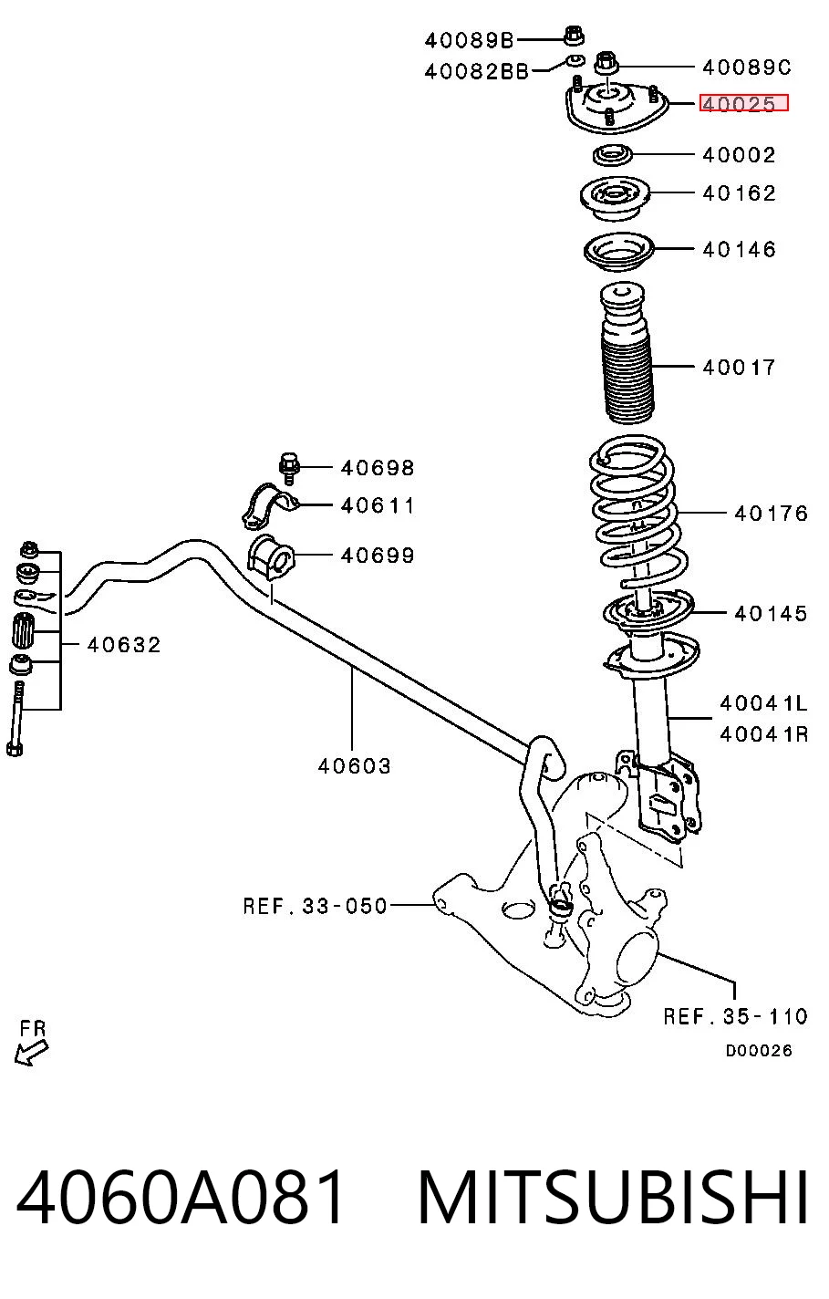 4060A081 Mitsubishi