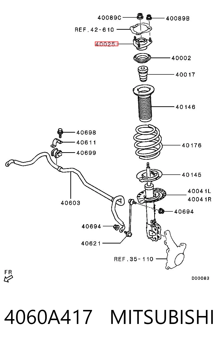 4060A417 Mitsubishi