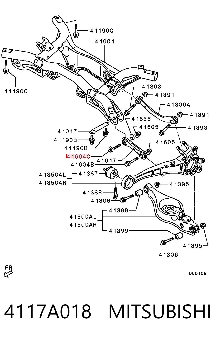 4117A018 Mitsubishi