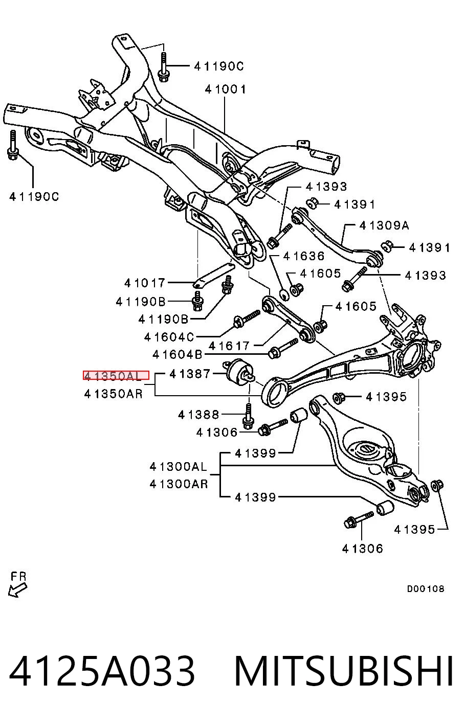 4125A033 Mitsubishi