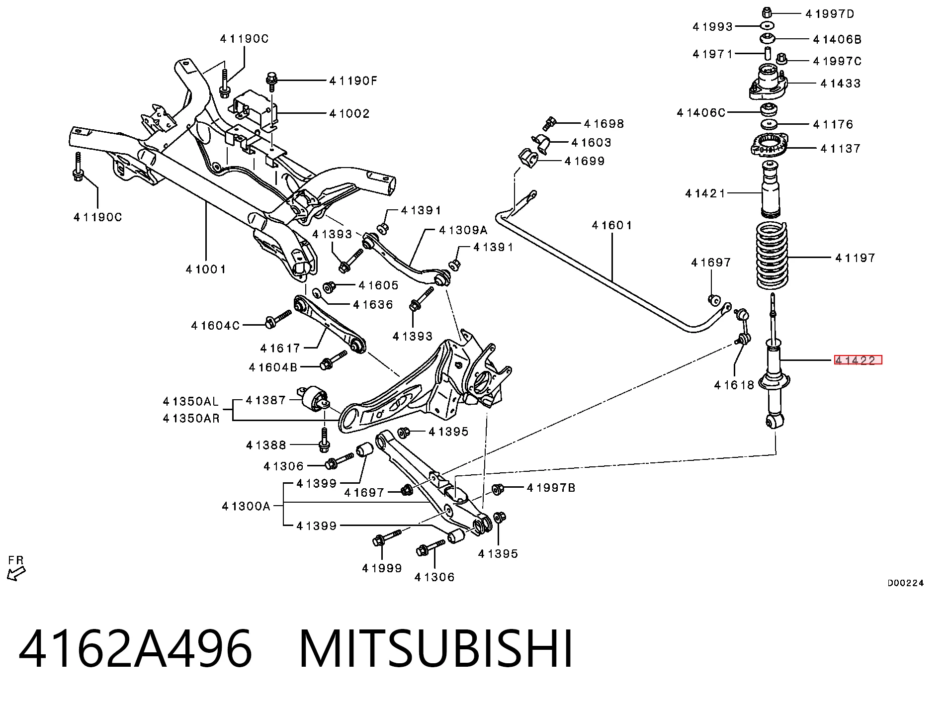 4162A496 Mitsubishi
