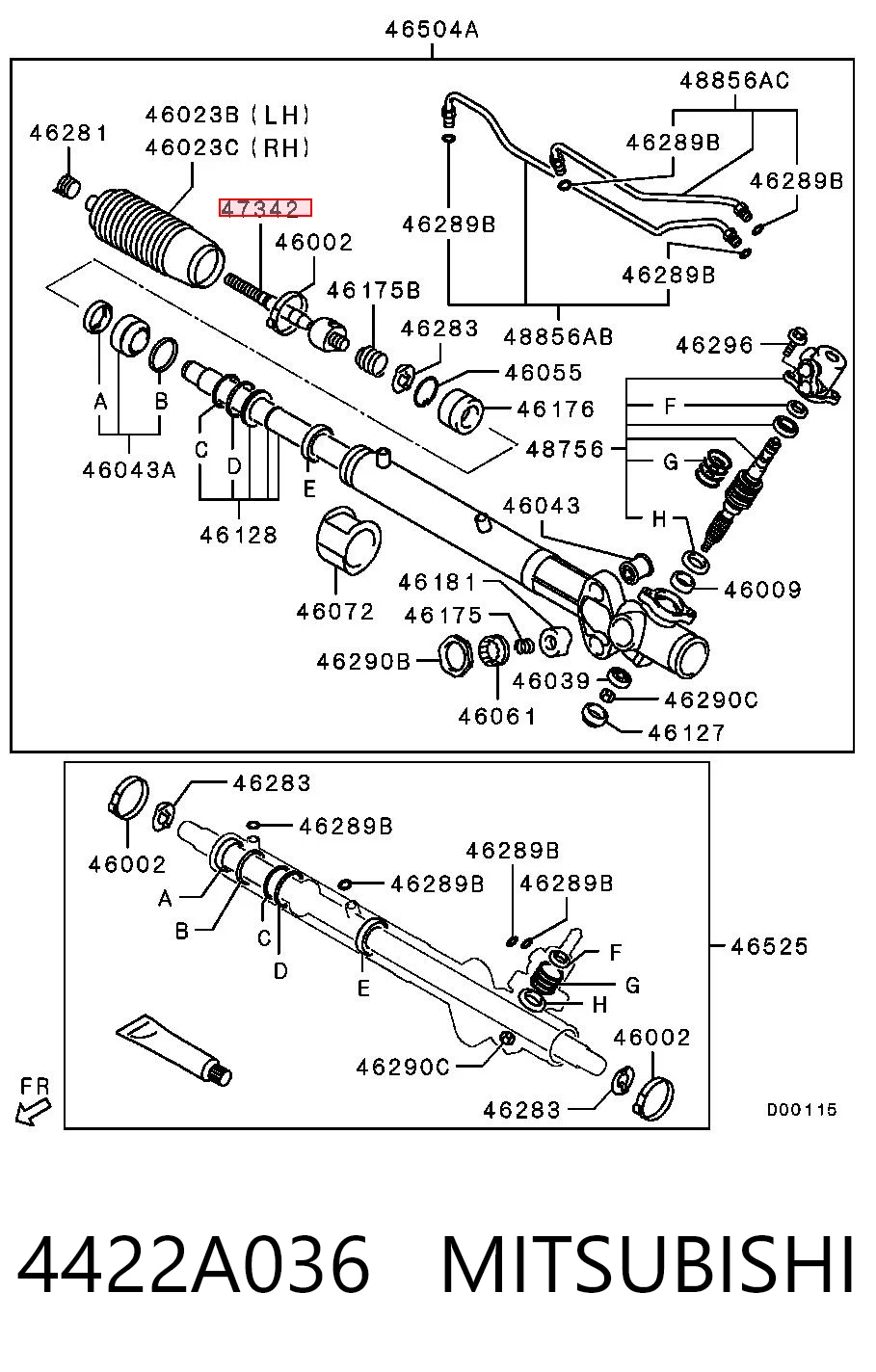 Drążek kierowniczy do Mitsubishi Pajero IV LONG V90