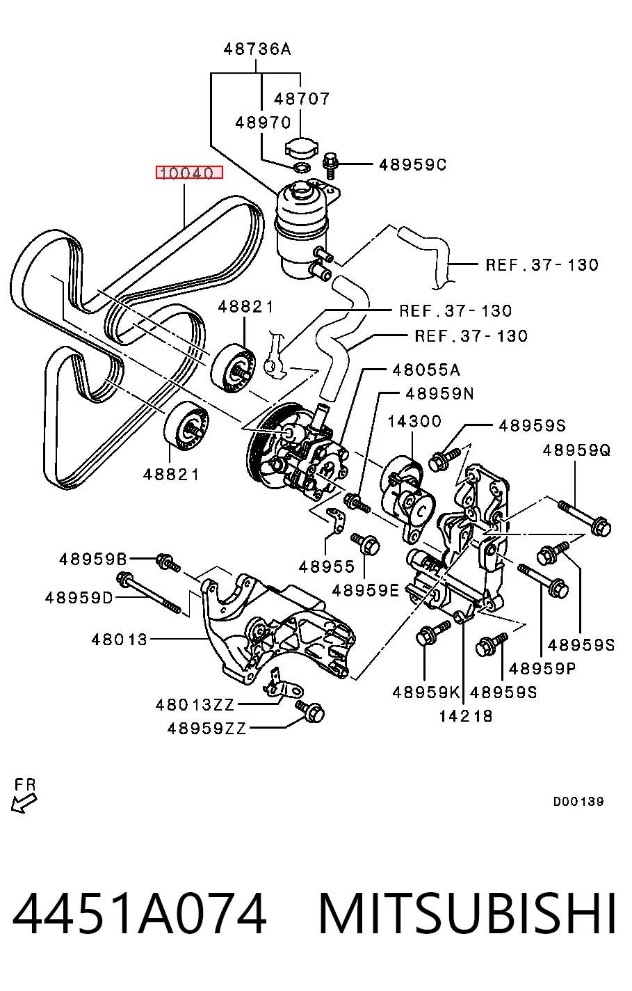 Do koszyka Pas napędowy mechanizmów Mitsubishi Outlander II CW
