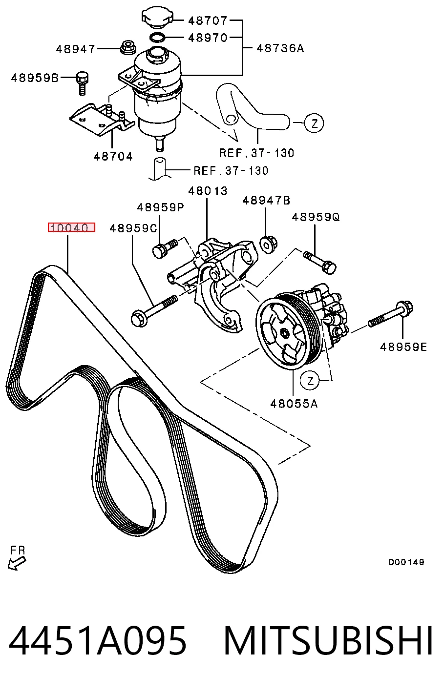 MN183597 Hyundai/Kia Pas napędowy mechanizmów