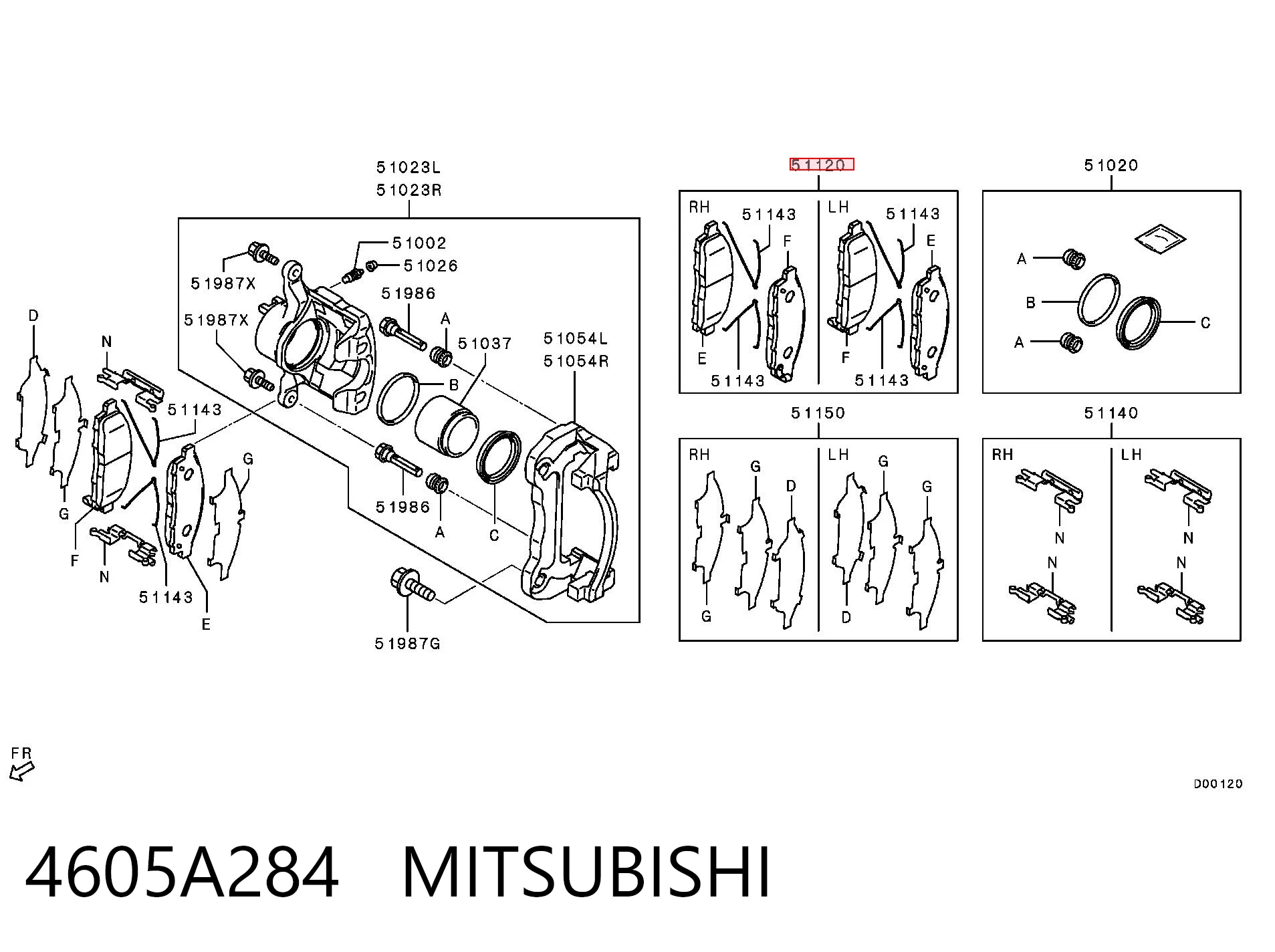4605A284 Mitsubishi