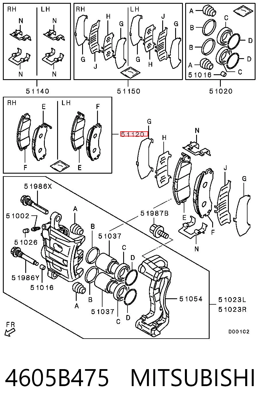 4605B475 Mitsubishi