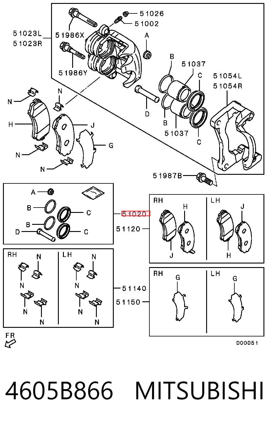 4605B866 Mitsubishi