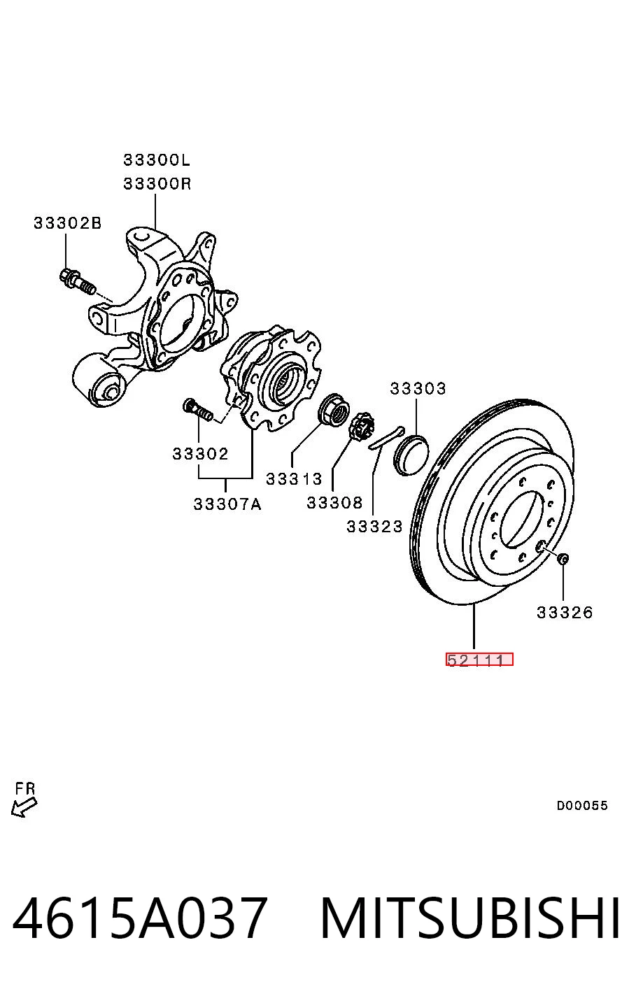 4615A037 Mitsubishi