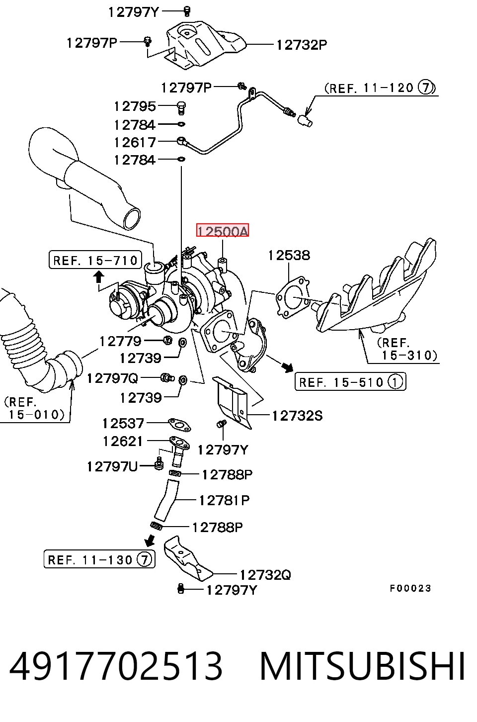 4917702513 Mitsubishi Turbina