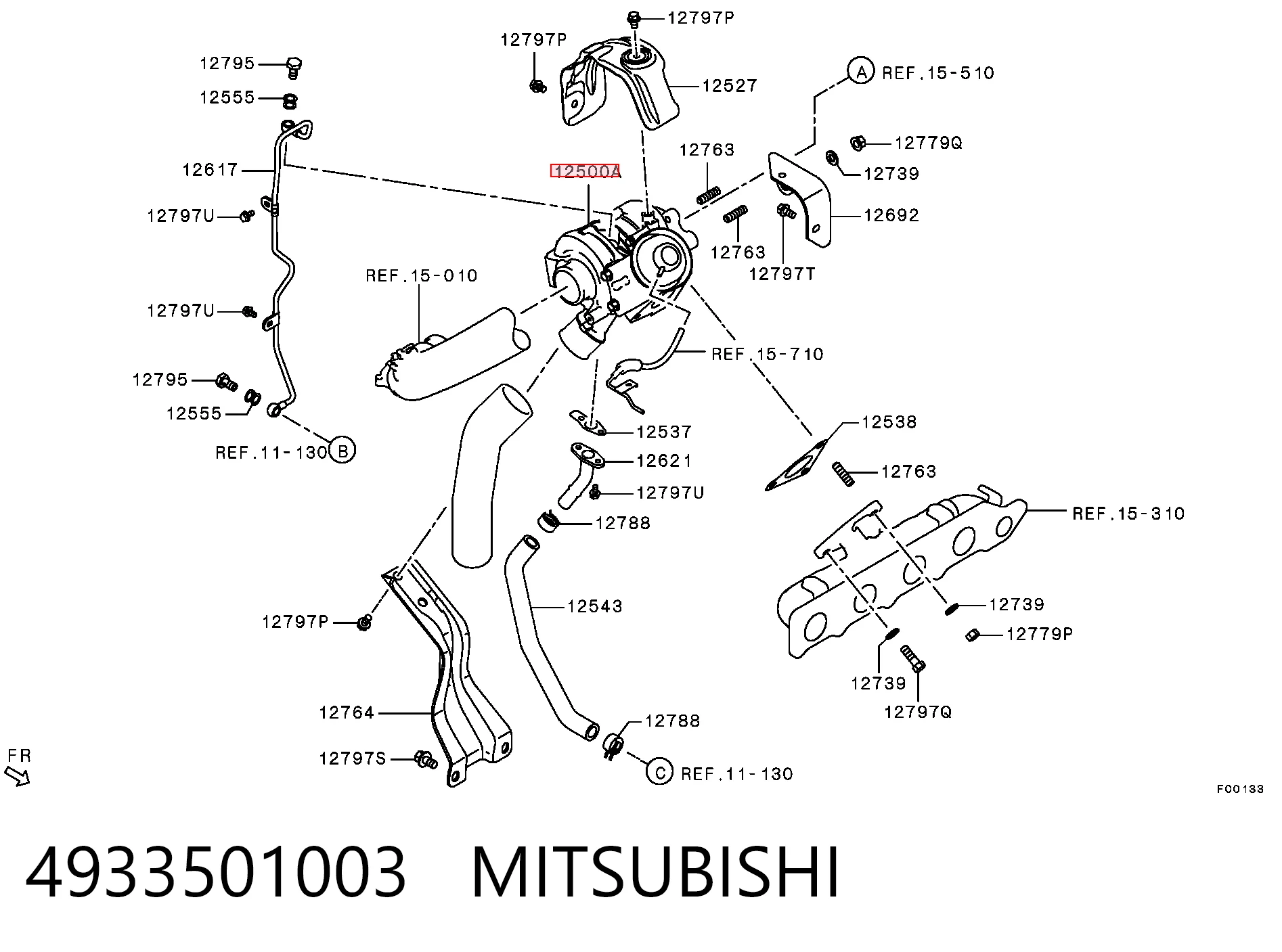 4933501003 Mitsubishi Turbina