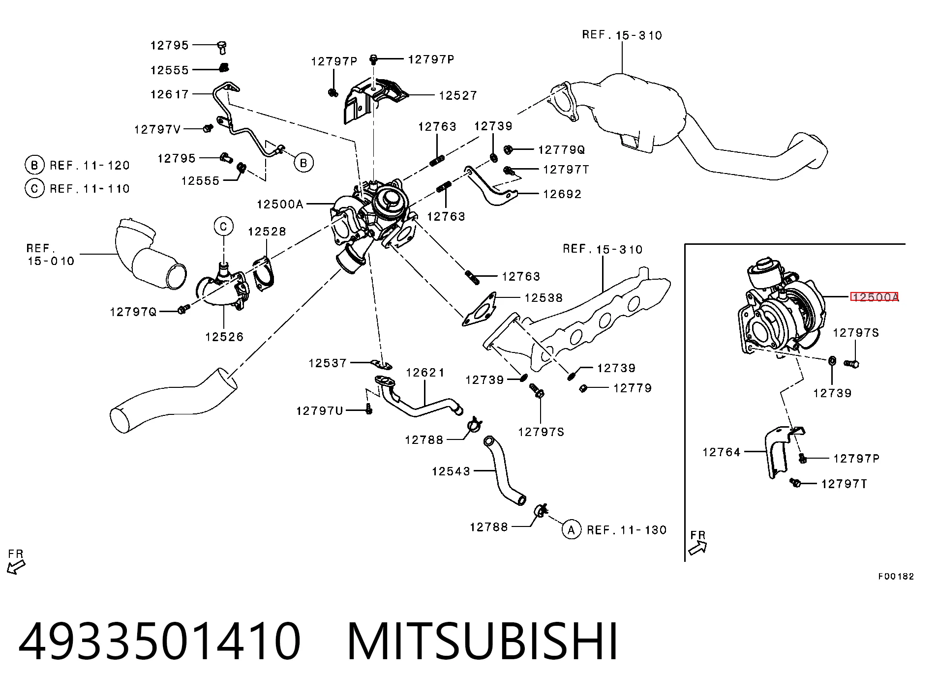 4933501410 Mitsubishi Turbina