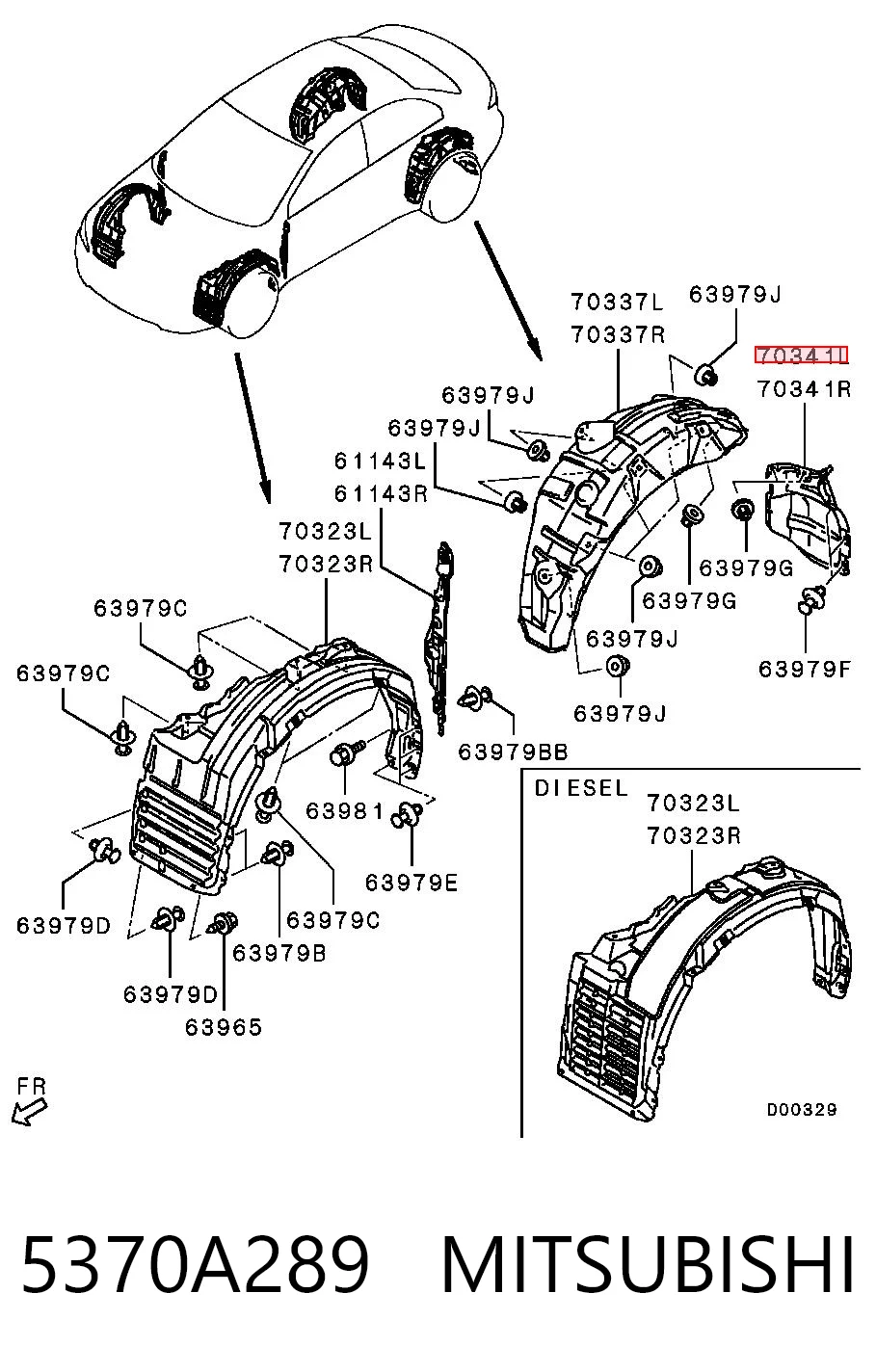 5370A289 Mitsubishi