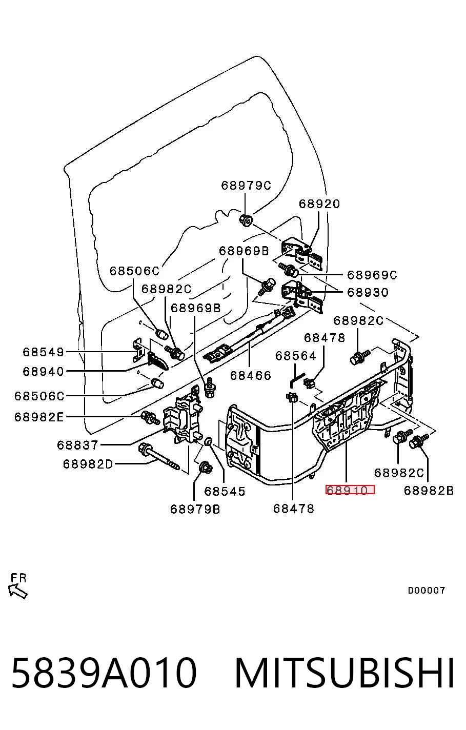 5839A010 Mitsubishi