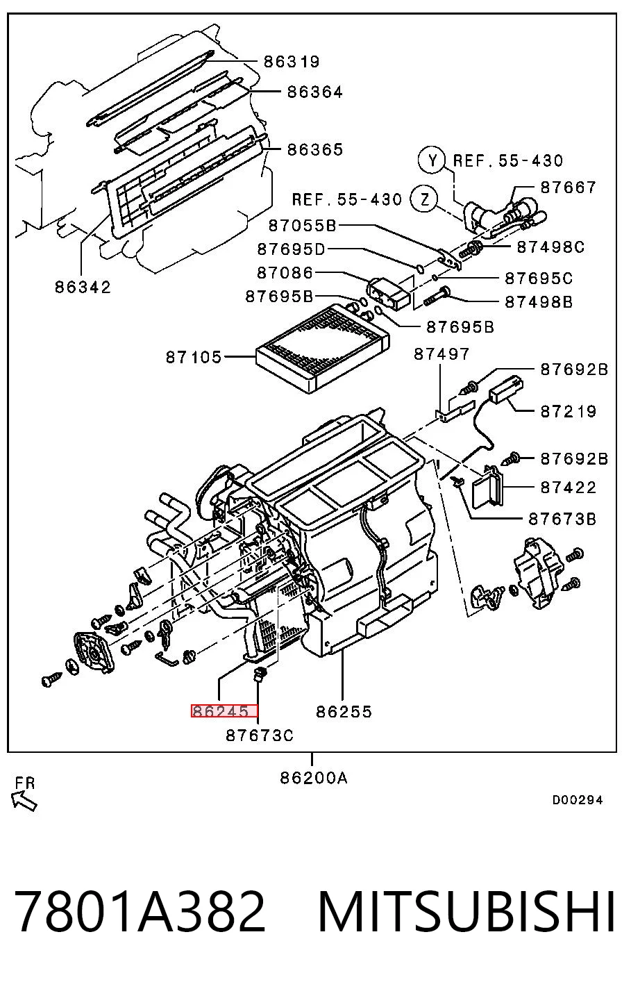 Chłodnica nagrzewnicy (ogrzewacza) do Mitsubishi Pajero SPORT II KH