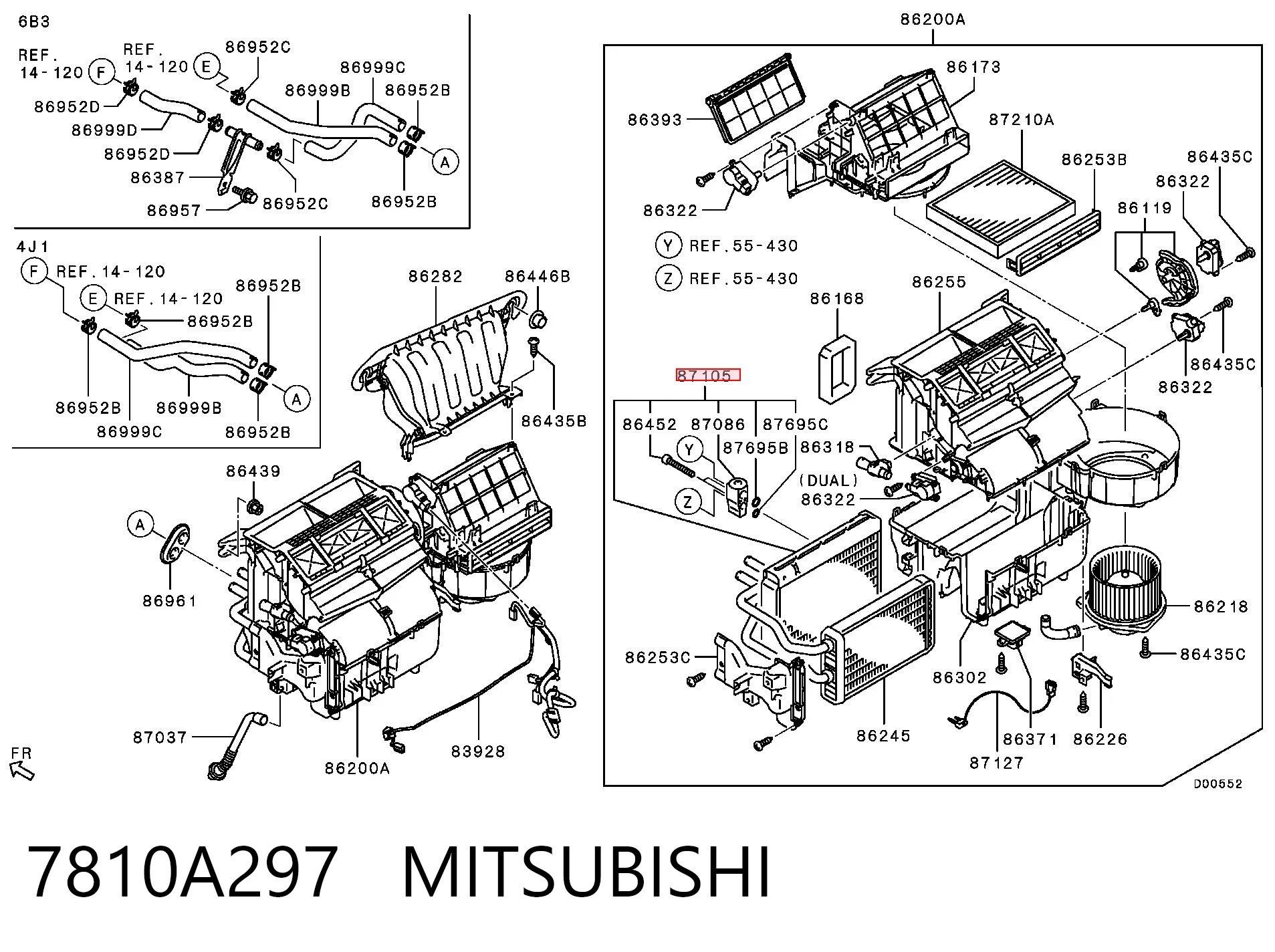  Parownik klimatyzacji Mitsubishi Outlander 3
