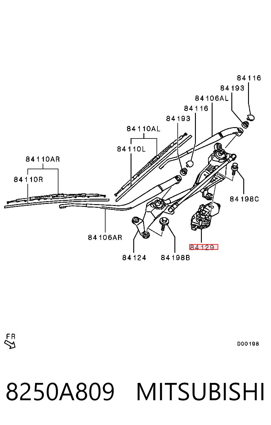 Silniczek wycieraczki szyby przedniej Toyota RAV4 III SUV (A3) (2005 - 2012) cena, od 60,25 USD
