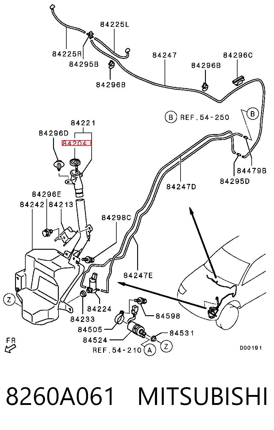 Korek zbiornika spryskiwacza do Mitsubishi Pajero SPORT II KH