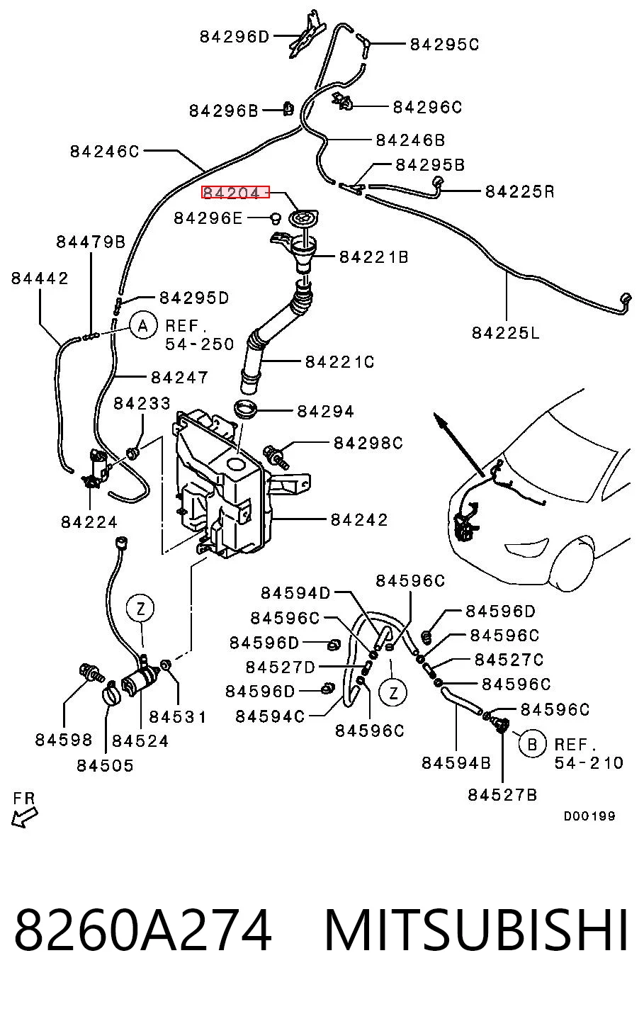 Korek zbiornika spryskiwacza Mitsubishi Lancer X sedana (CY_A, CZ_A) (2007 - 2026) cena, od 5,38 USD