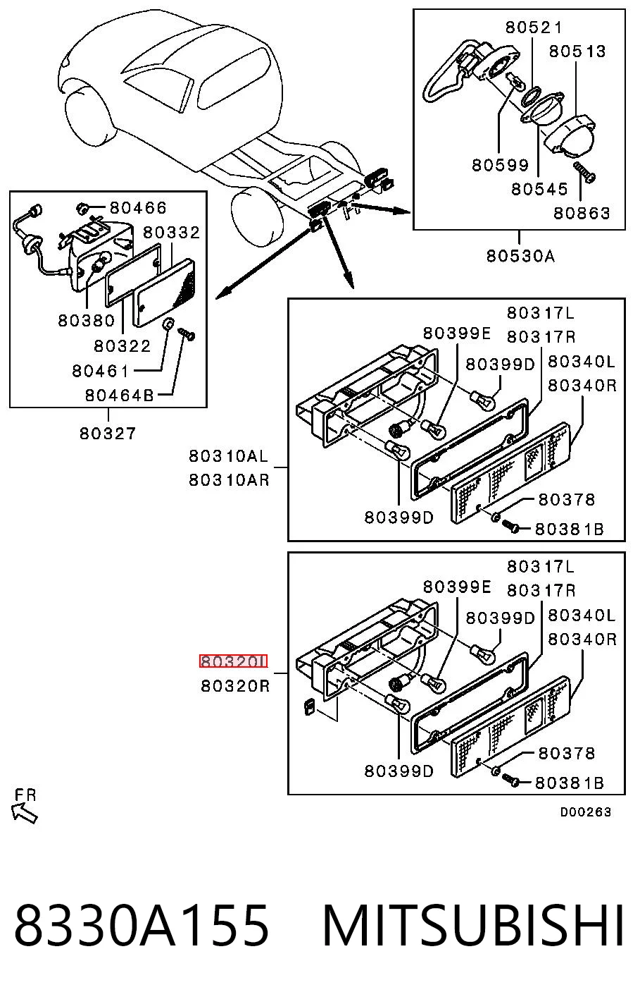 Lampa zespolona tylna lewa Mitsubishi L 200 IV