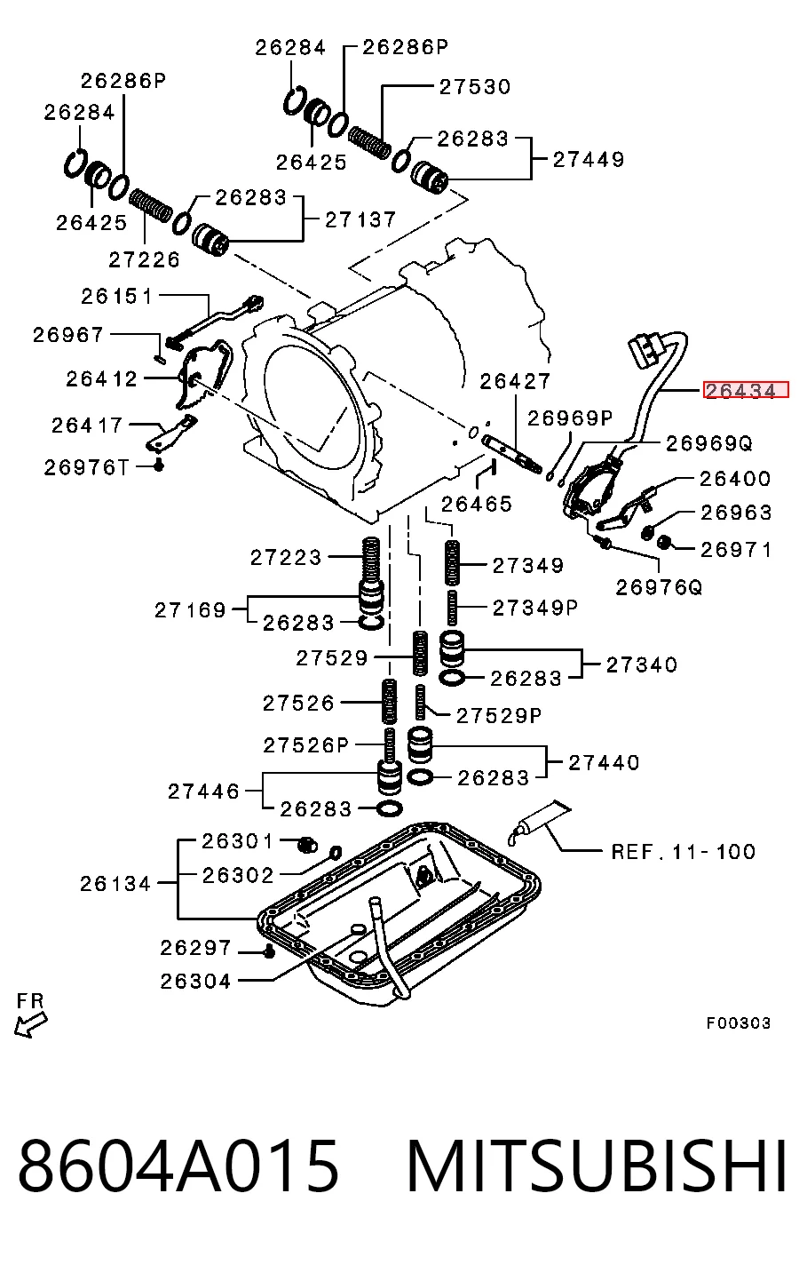 8604A015 Mitsubishi Czujnik automatycznej skrzyni biegów