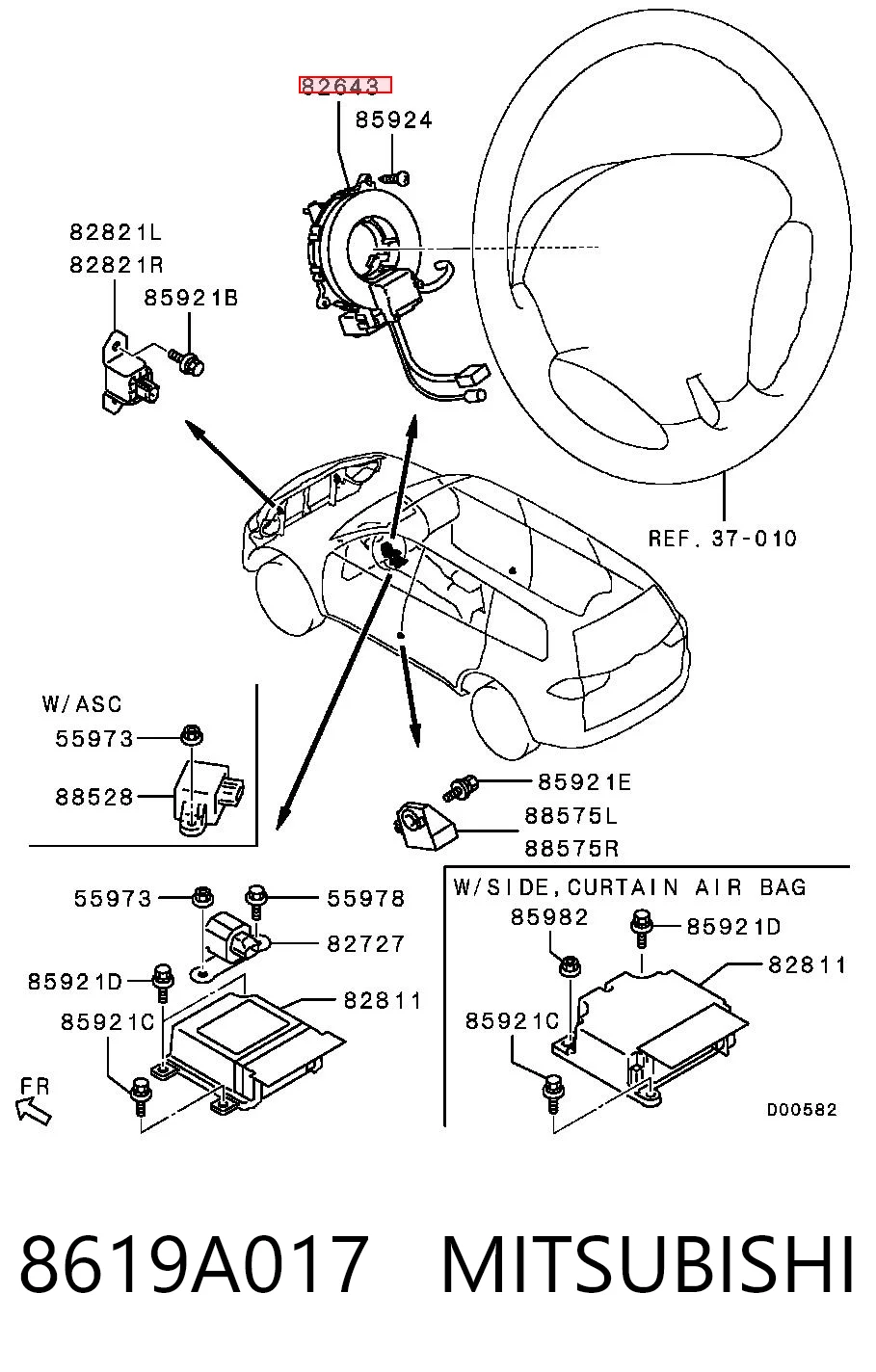 8619A017 Mitsubishi