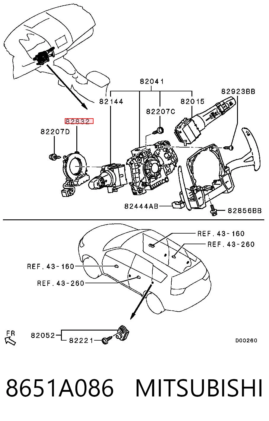 8651A086 Mitsubishi