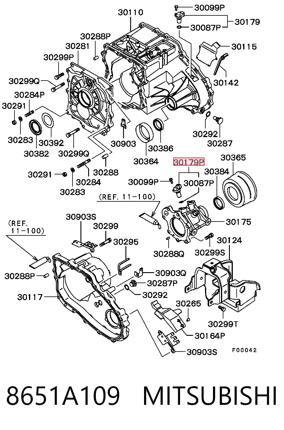 8651A109 Mitsubishi Czujnik prędkości