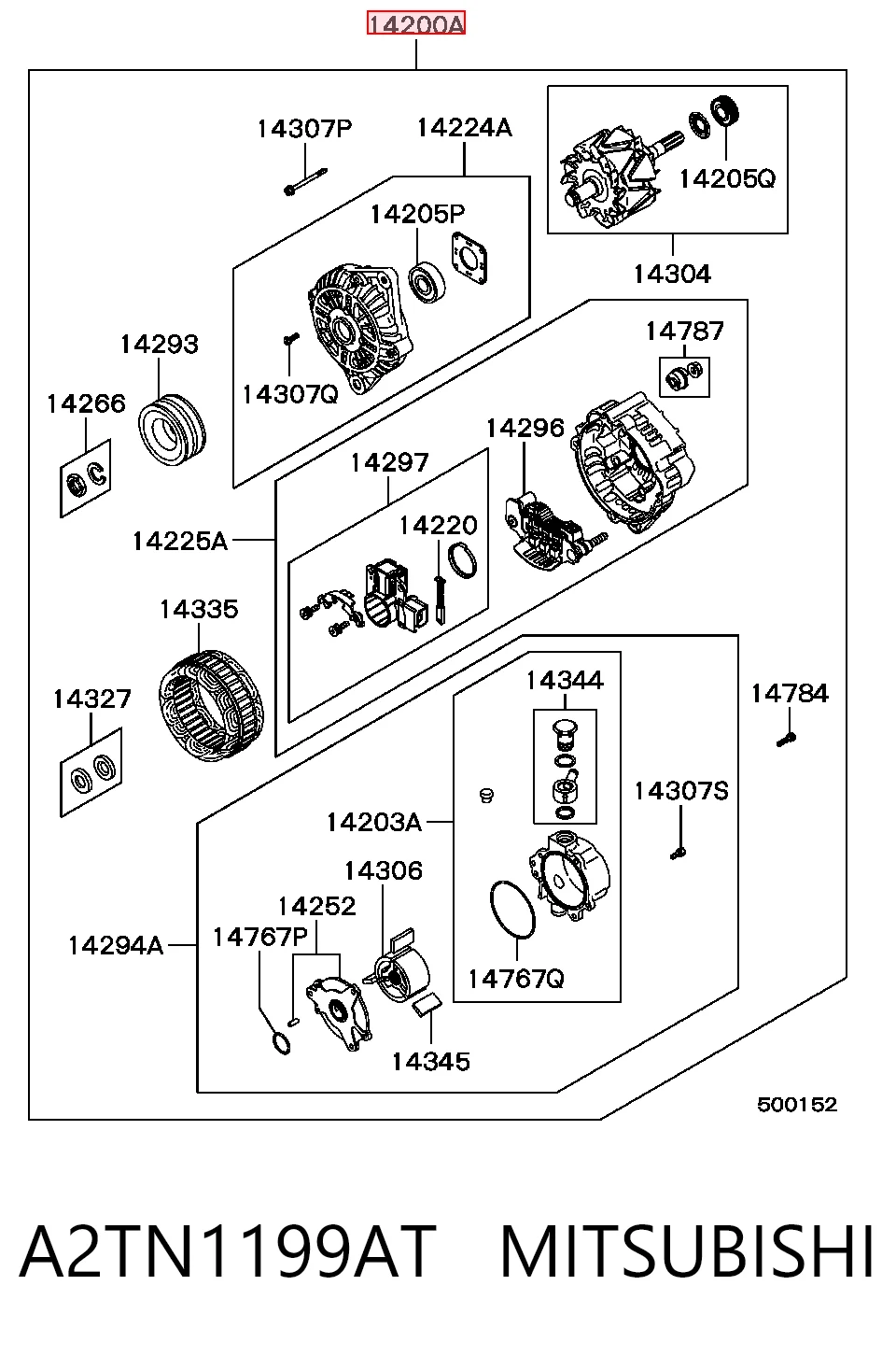 Alternator Mitsubishi L 200 III