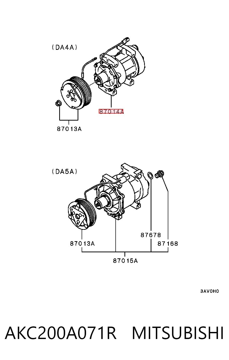 Do koszyka Sprężarka klimatyzacji Mitsubishi Lancer VI CJ, CP
