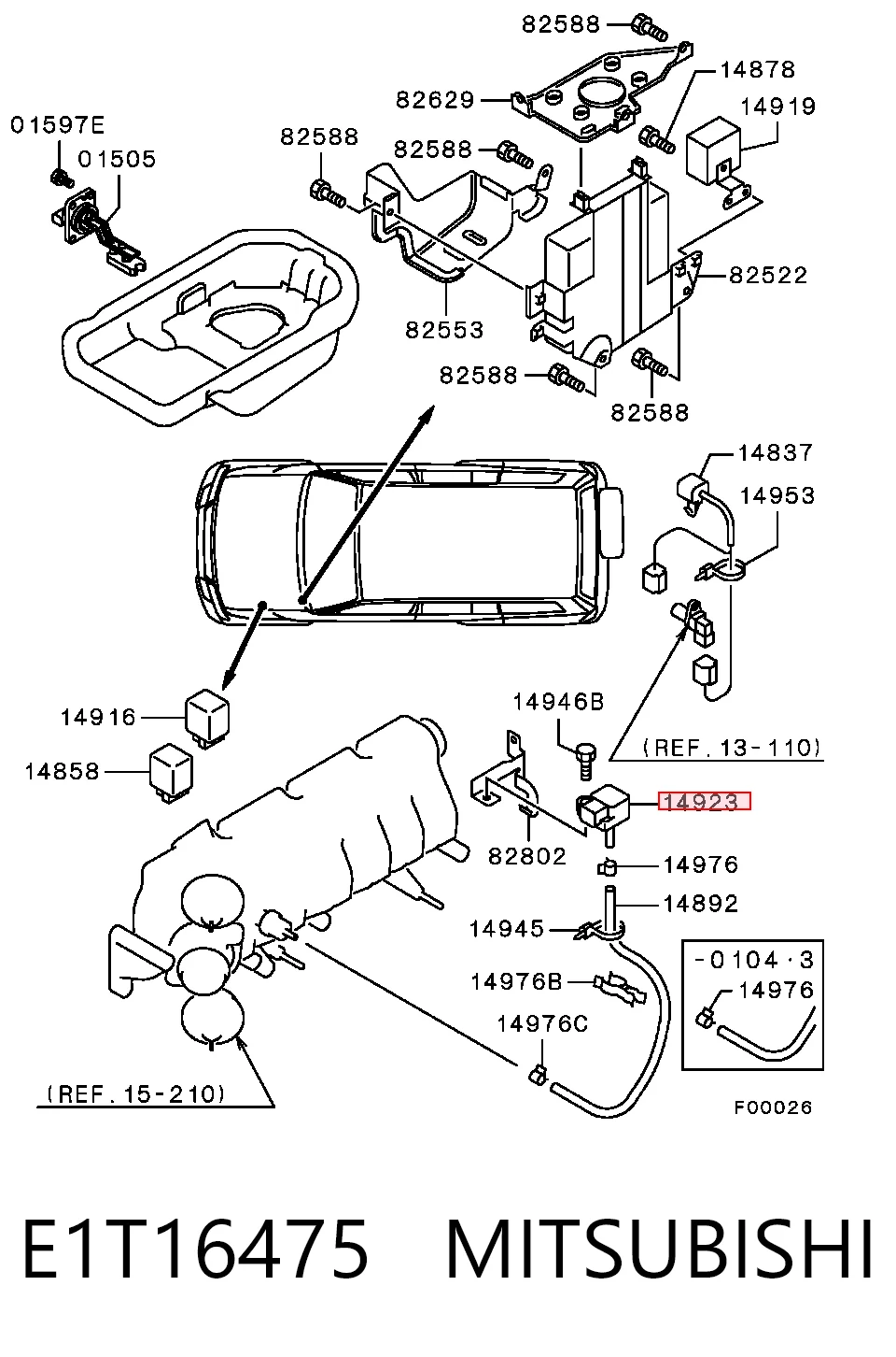 Czujnik ciśnienia w kolektorze ssącym, MAP do Mitsubishi Lancer CJ, CP