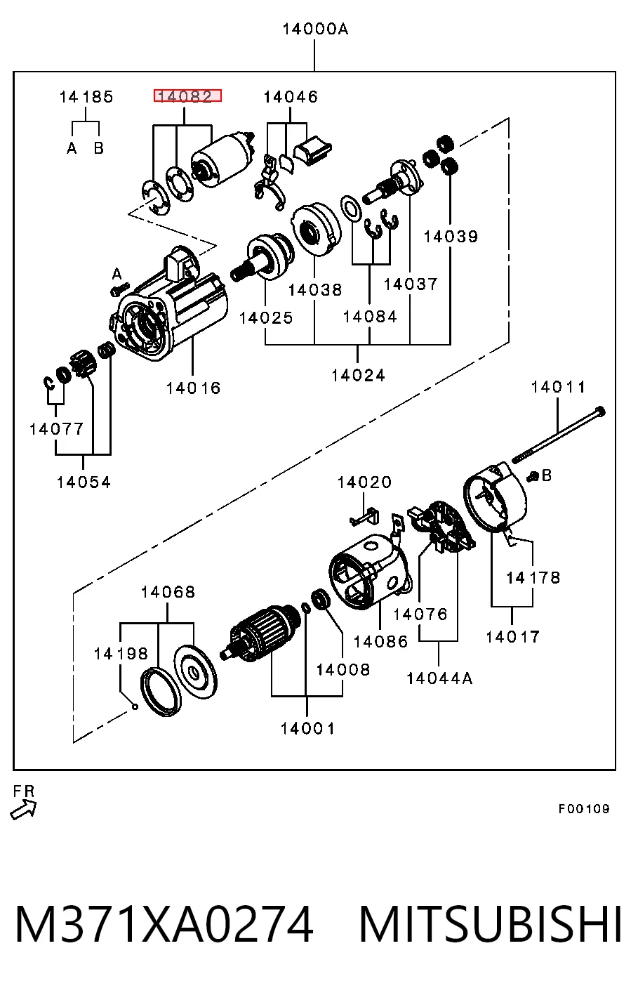 Elektromagnes rozrusznika Mitsubishi L 400 awangarda (PAOV) (1996 - 2006) cena, od 35,03 USD